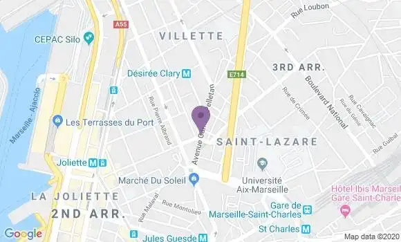 Localisation Crédit Mutuel Agence de Marseille Pelletan