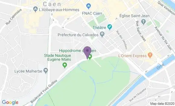 Localisation Crédit Mutuel Agence de Caen Saint Ouen