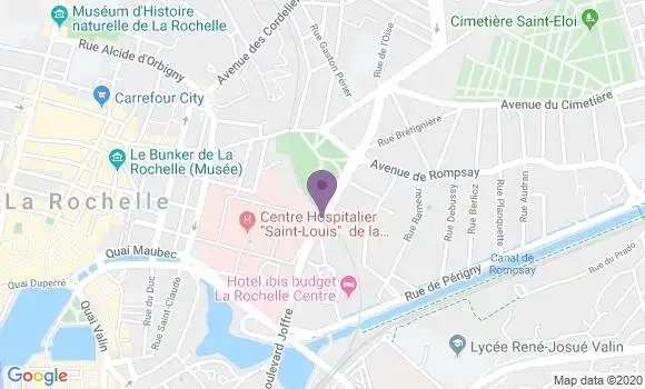 Localisation Crédit Mutuel Agence de La Rochelle Sud