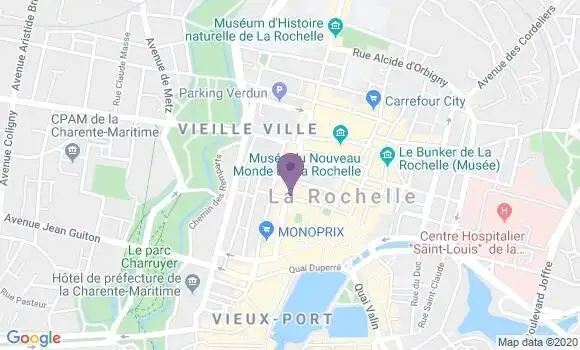 Localisation Crédit Mutuel Agence de La Rochelle Nord