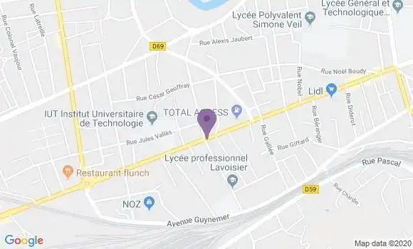 Localisation Crédit Mutuel Agence de Brive la Gaillarde Estavel