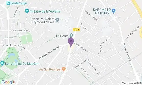 Localisation Crédit Mutuel Agence de Toulouse Croix Daurade