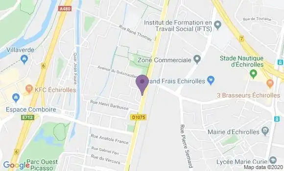 Localisation Crédit Mutuel Agence d