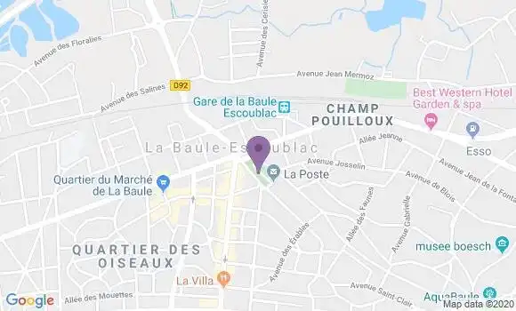 Localisation Crédit Mutuel Agence de La Baule