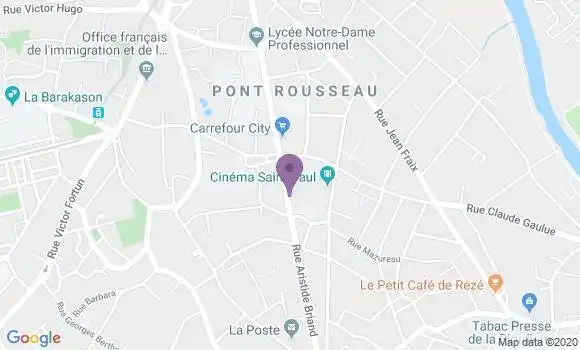 Localisation Crédit Mutuel Agence de Saint Paul de Rezé