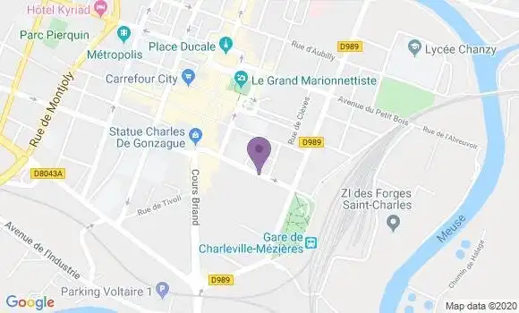 Localisation Société Générale Agence de Charleville Mézières