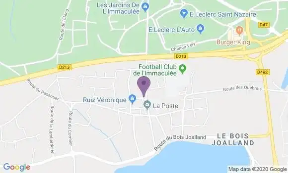 Localisation Crédit Mutuel Agence de Saint Nazaire Immaculée
