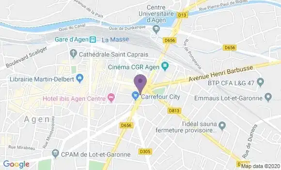 Localisation Crédit Mutuel Agence d