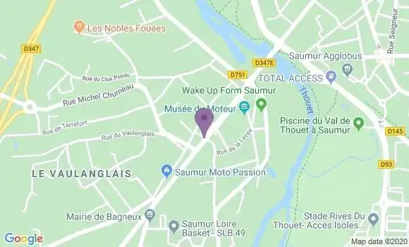 Localisation Crédit Mutuel Agence de Bagneux