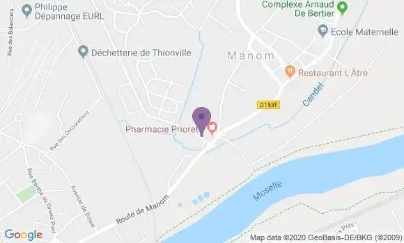 Localisation Crédit Mutuel Agence de Thionville République