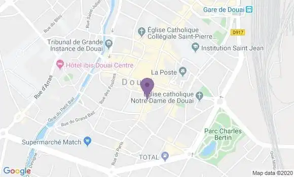 Localisation Crédit Mutuel Agence de Douai