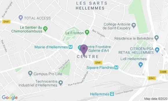 Localisation Crédit Mutuel Agence de Lille Saint Maurice