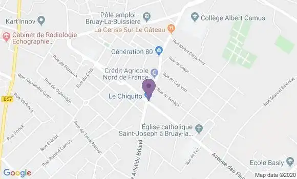 Localisation Crédit Mutuel Agence de Bruay la Buissière Gare