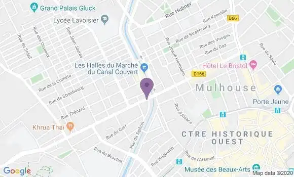 Localisation Crédit Mutuel Agence de Mulhouse Saint Joseph