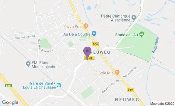 Localisation Crédit Mutuel Agence de Saint Louis Neuweg
