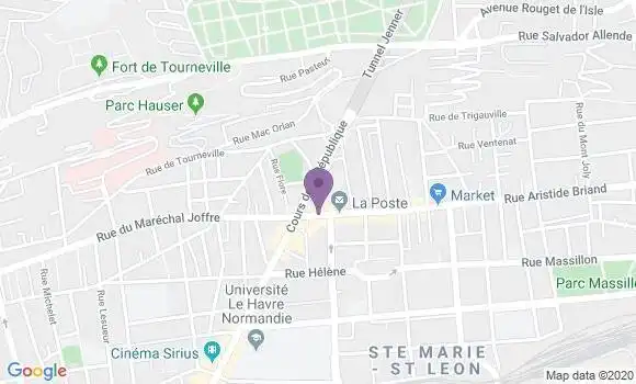 Localisation Crédit Mutuel Agence de Le Havre Rond Point