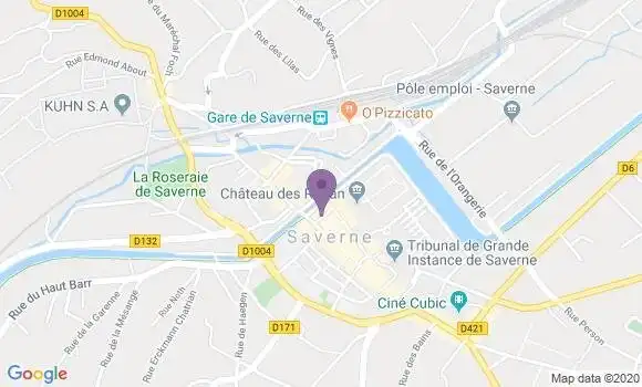 Localisation Société Générale Agence de Saverne