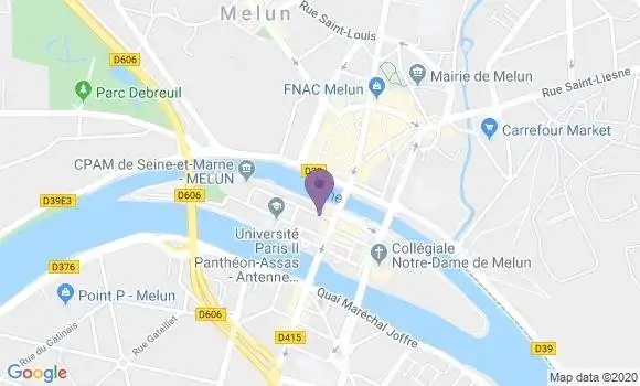 Localisation Crédit Mutuel Agence de Serris