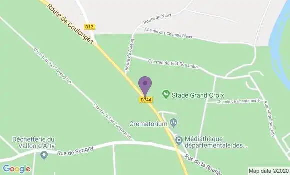 Localisation Crédit Mutuel Agence de Niort Sainte Pezenne