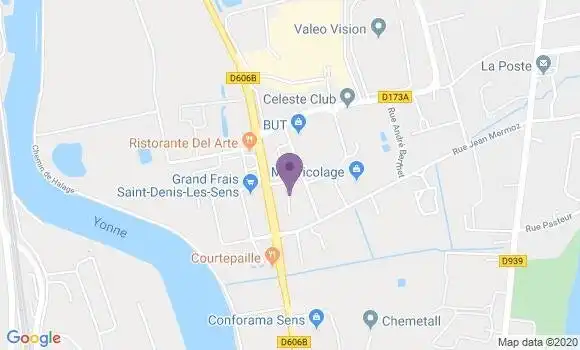 Localisation Crédit Mutuel Agence de Saint Denis Pont Neuf