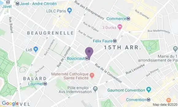 Localisation CIC Agence de Paris Félix Faure