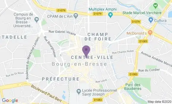 Localisation Banque Populaire Agence de Bourg en Bresse Notre Dame