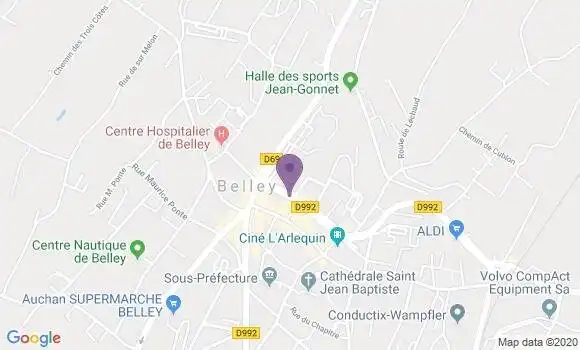 Localisation Banque Populaire Agence de Belley