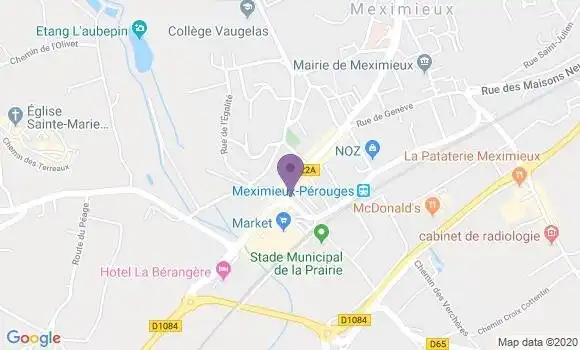 Localisation Banque Populaire Agence de Meximieux