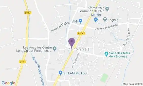 Localisation Banque Populaire Agence de Péronnas