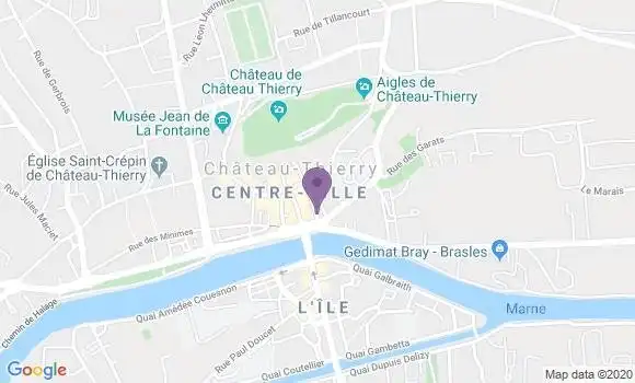 Localisation Banque Populaire Agence de Château Thierry