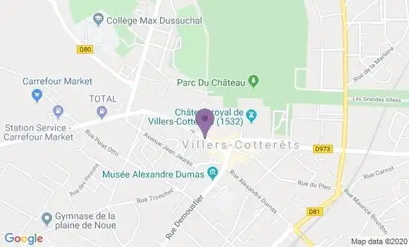 Localisation Banque Populaire Agence de Villers Cotterets