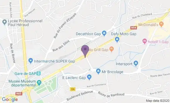Localisation Banque Populaire Agence de Gap Tokoro