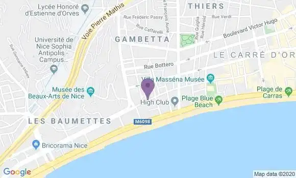 Localisation Banque Populaire Agence de Nice France