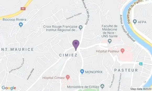 Localisation Banque Populaire Agence de Nice Victoria