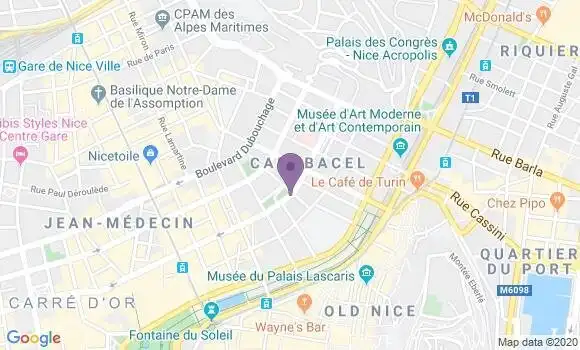 Localisation Banque Populaire Agence de Nice Wilson