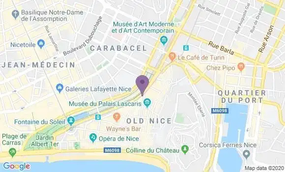 Localisation Banque Populaire Agence de Nice Jean Jaurès