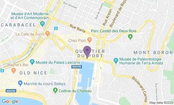 Localisation Banque Populaire Agence de Nice Ile de Beauté