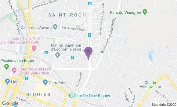 Localisation Banque Populaire Agence de Nice Saint Roch