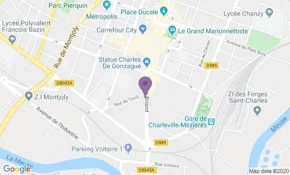 Localisation Banque Populaire Agence de Charleville Mezières