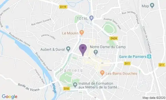Localisation Banque Populaire Agence de Pamiers