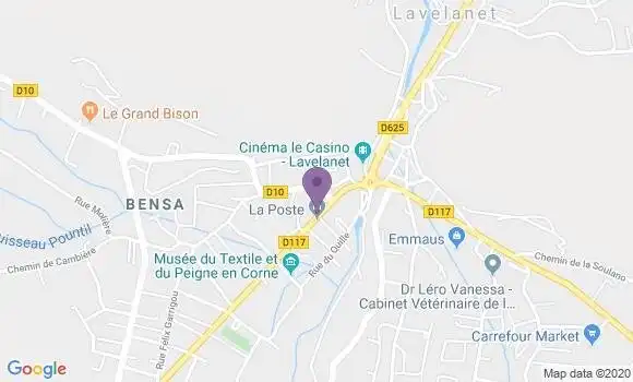 Localisation Banque Populaire Agence de Lavelanet