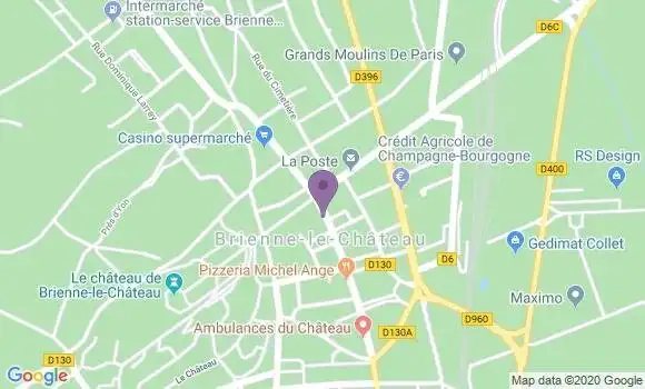 Localisation Banque Populaire Agence de Brienne le Château