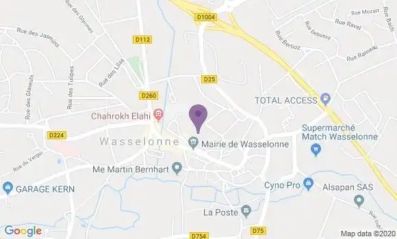 Localisation Société Générale Agence de Wasselonne