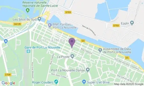 Localisation Banque Populaire Agence de Port la Nouvelle
