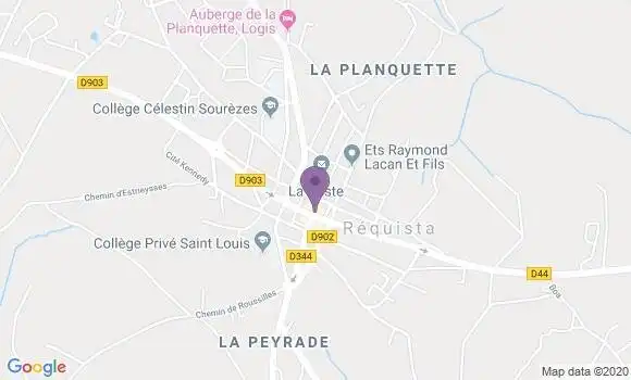 Localisation Banque Populaire Agence de Réquista
