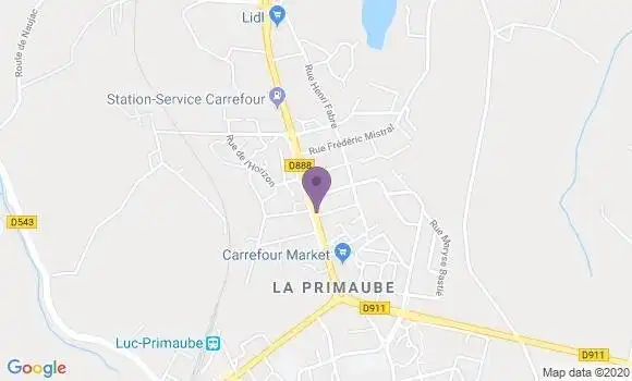 Localisation Banque Populaire Agence de La Primaube
