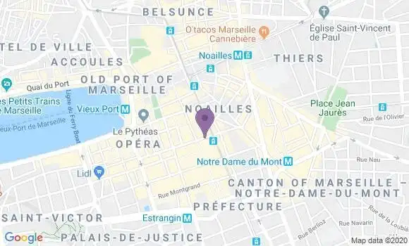 Localisation Banque Populaire Agence de Marseille Davso