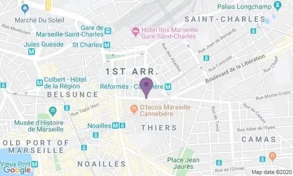 Localisation Banque Populaire Agence de Marseille Gambetta