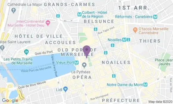 Localisation Banque Populaire Agence de Marseille Vieux Port