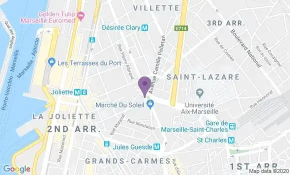 Localisation Banque Populaire Agence de Marseille Marceau